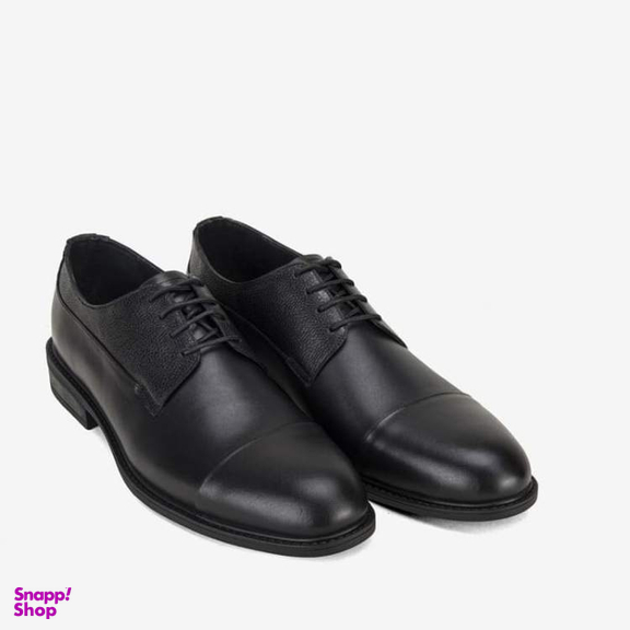 کفش دربی چرم مردانه مونو کد J5500-001 رنگ مشکی