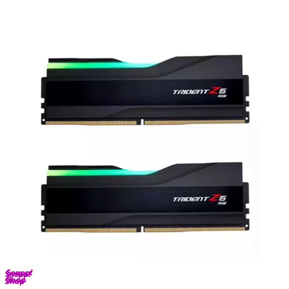 رم دسکتاپ جی اسکیل مدل TRIDENT Z5 RGB Black DDR5 Dual-Channel 6000MHz CL36 ظرفیت 32 گیگابایت بسته 2 عددی