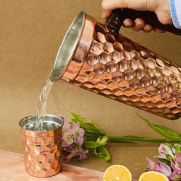 ست پارچ و لیوان مسی 7 پارچه کد ZH392