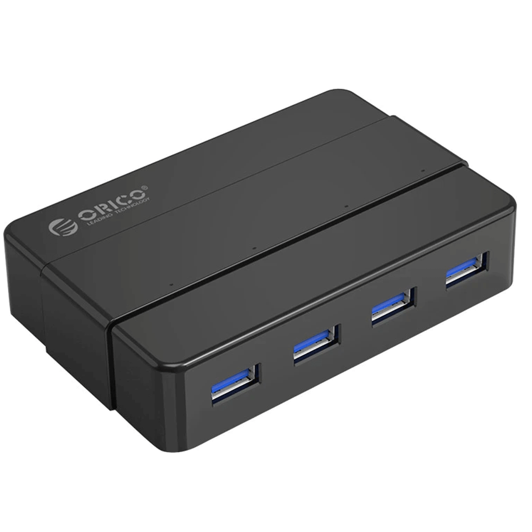 هاب 4 پورت USB3.0 اوریکو مدل H4928-U3-V1 با آداپتور