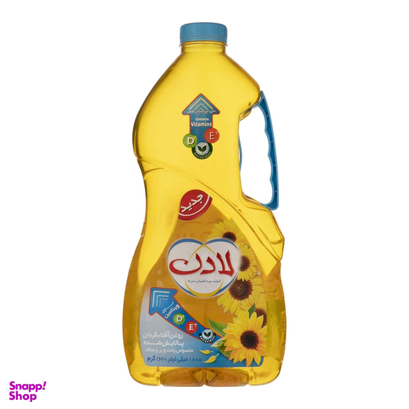 روغن مایع آفتابگردان حاوی ویتامین دی و ای لادن حجم 1800 میلی لیتر