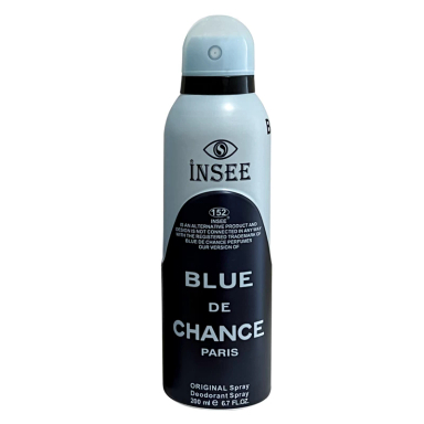 اسپری بدن مردانه اینسی مدل Blue De Chance حجم 200 میلی لیتر