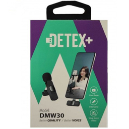 ميکروفون يقه ای بی سيم دتکس پلاس مدل DMW30 Type-C