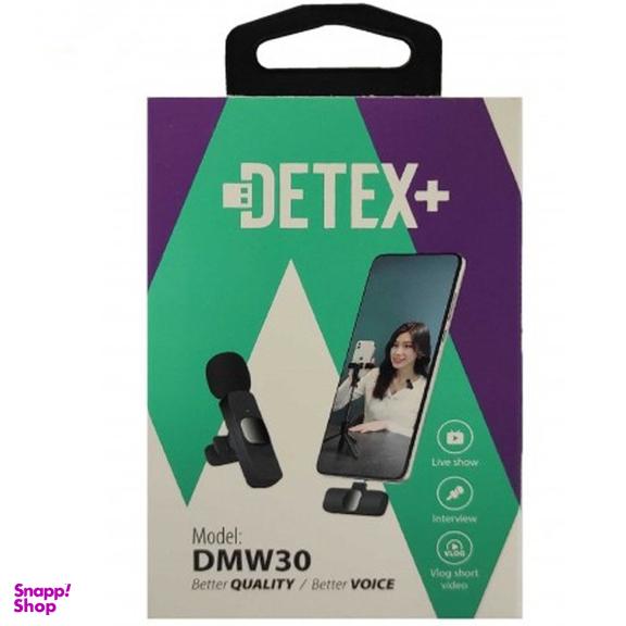 ميکروفون يقه ای بی سيم دتکس پلاس مدل DMW30 Type-C