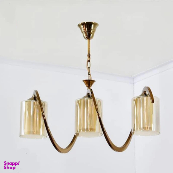 لوستر سه شعله نورهام مدل فنرى ۳