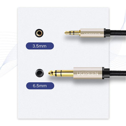 کابل تبدیل Jack 6.5mm به Jack 3.5mm یوگرین مدل AV127 کد 10625 طول 1 متر