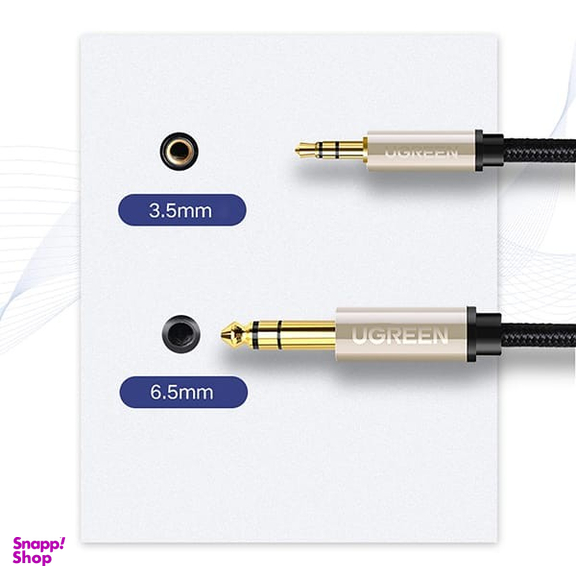 کابل تبدیل Jack 6.5mm به Jack 3.5mm یوگرین مدل AV127 کد 10625 طول 1 متر