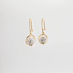 گوشواره طلا 18 عیار زنانه طرح سواروسکی کد 6756