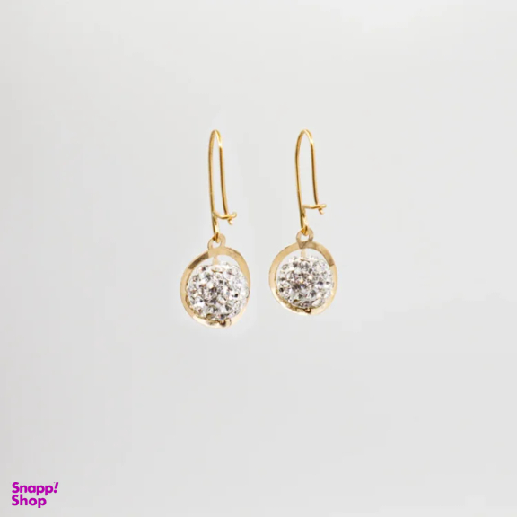 گوشواره طلا 18 عیار زنانه طرح سواروسکی کد 6756