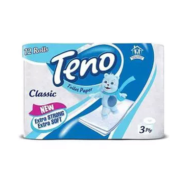دستمال توالت تنو مدل Classic بسته 12 عددی