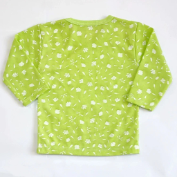 ست تیشرت آستین بلند و شلوار راحتی نوزادی مدل شکوفه کد 4130 رنگ سبز