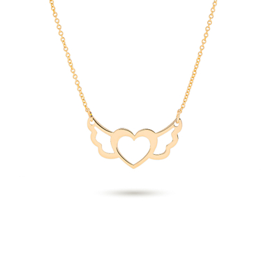 گردنبند طلا 18 عیار زنانه میلی گالری طرح قلب کد MT1288