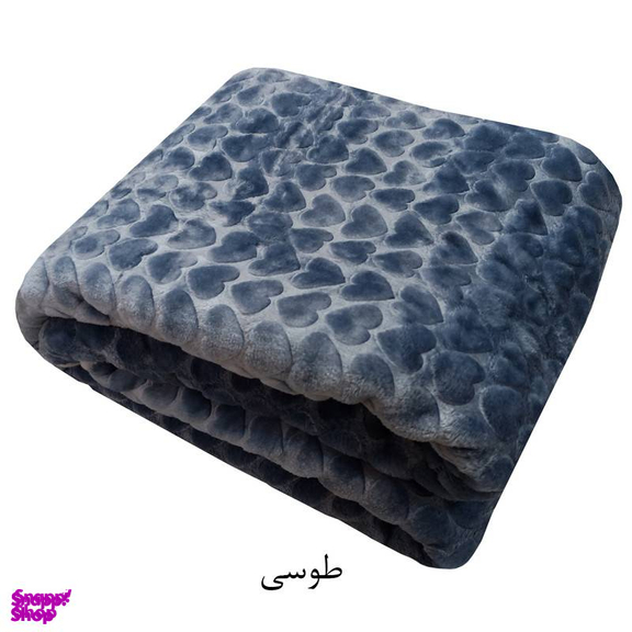 پتو نرمینه بافت مدل قلبی سایز 160×220 سانتی متر