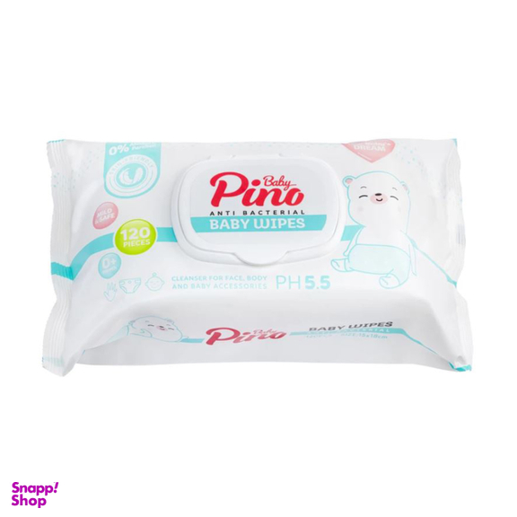 دستمال مرطوب کودک پینو بیبی مدل Pa1149 بسته 120 عددی