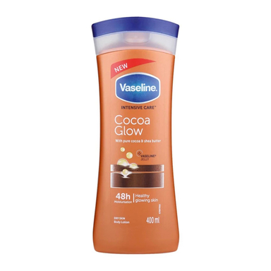 لوسیون بدن وازلین مدل Cocoa Glow حجم 400 میلی‌ لیتر
