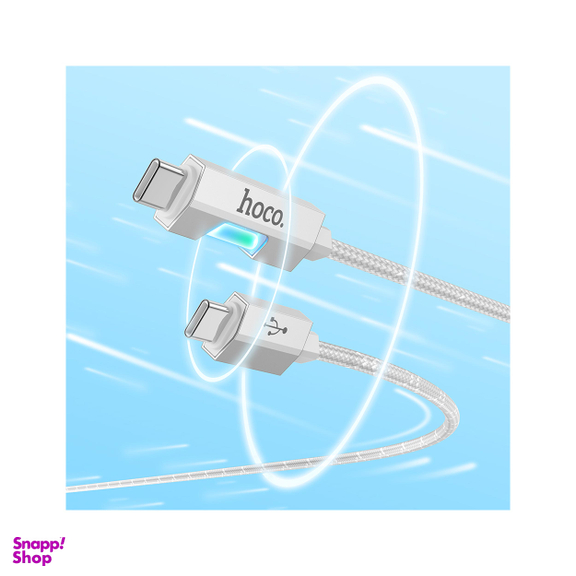 کابل USB-C هوکو مدل U123 60W طول 1.2 متر