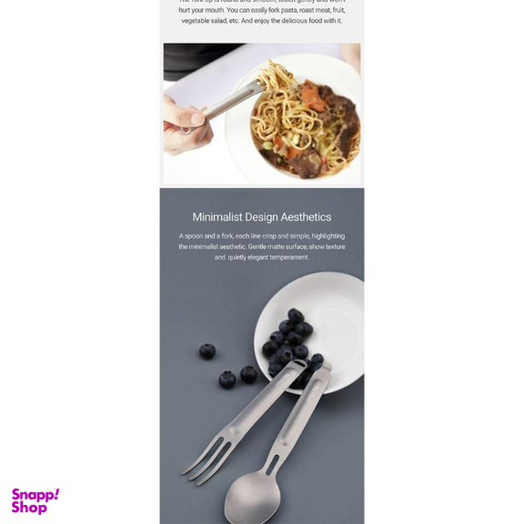 ست قاشق و چنگال تیتانیوم نکس تول مدل Titanium Tableware Set