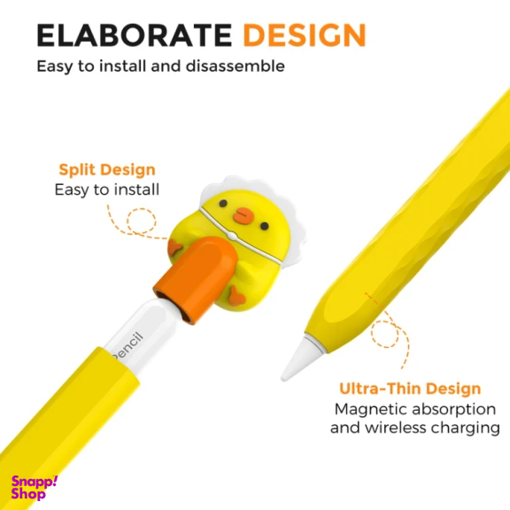 کاور قلم لمسی آهااستایل مدل PT129-2 طرح جوجه مناسب اپل سری 2