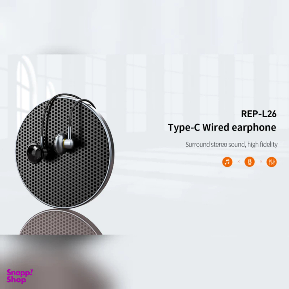 هندزفری باسیم رسی مدل Rep-L26 Type-C طول 1.2 متر
