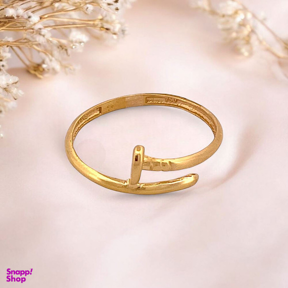 انگشتر طلا 18 عیار زنانه مدوپد کد ZH10075