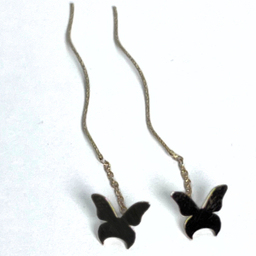 گوشواره طلا 18 عیار زنانه مدل پروانه کد 01