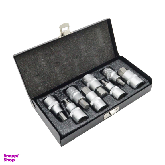 چار آلن بکس بیت خور اپکس مدل YP-APX-6018-1/2INCH مجموعه 8 عددی