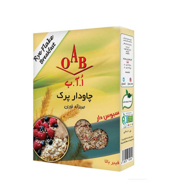 صبحانه فوری سبوس دار چاودار پرک ا آ ب وزن 200 گرم