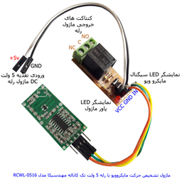 کیت تشخیص حرکت مایکروویوی مهندسیکا مدل RCWL-0516