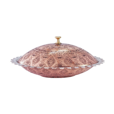 کره خوری مسی قلم زنی کد ZH311