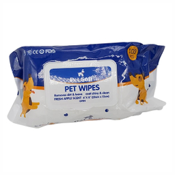 دستمال مرطوب سگ و گربه پت سافت کد Wipes-01