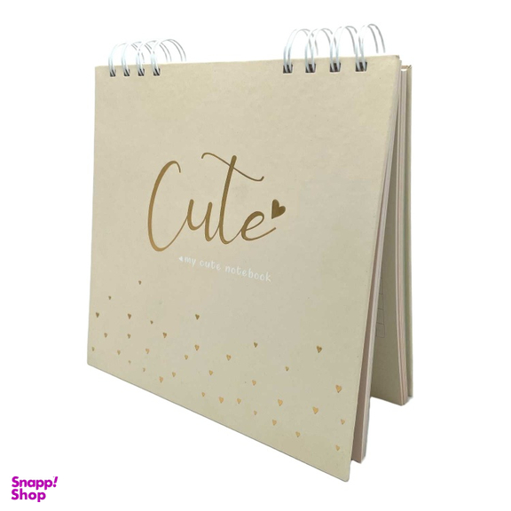 دفتر 120 برگ خشتی مدل Cute