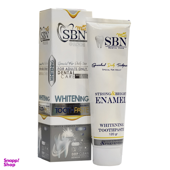 خمیر دندان اس بی ان مدل Whitening وزن 120 گرم