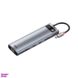 هاب 11 پورت Type-C بیسوس مدل Metal Gleam Series CAHUB-CT0G