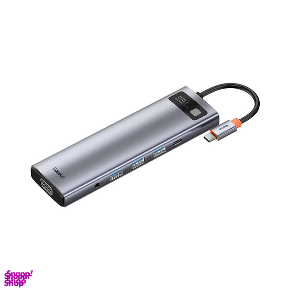 هاب 11 پورت Type-C بیسوس مدل Metal Gleam Series CAHUB-CT0G