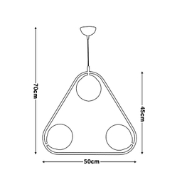 لوستر 3 شعله آرام کد A810/3/c