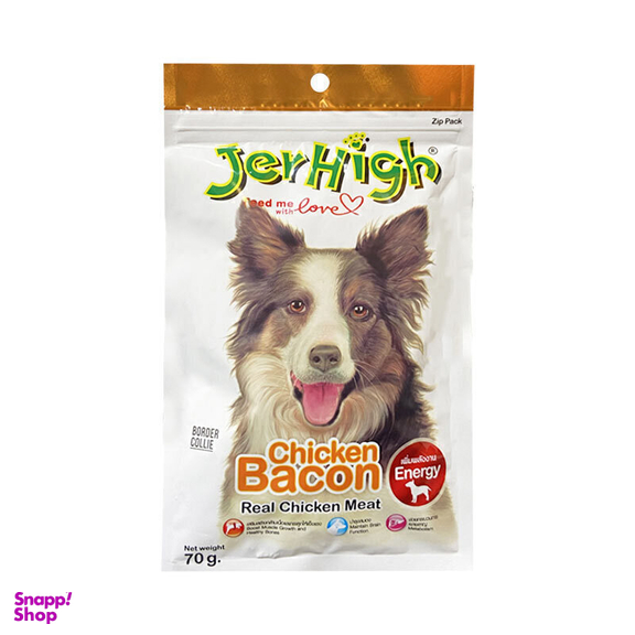 تشویقی سگ جرهای مدل Chicken Bacon وزن 60 گرم