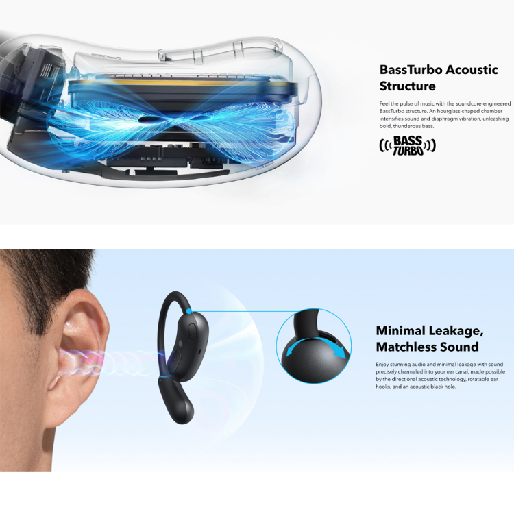 هدفون بی سیم انکر مدل Soundcore AeroFit 2