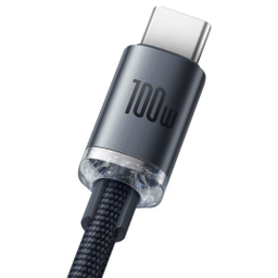 کابل سوپر فست شارژ USB به Type-C بیسوس مدل Crystal Shine CAJY000401 طول 1.2 متر