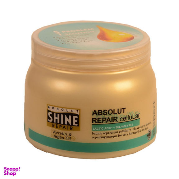 ماسک مو داخل حمام شاین حاوی آرگان و کراتین حجم 500 میلی لیتر