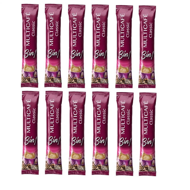 کافی میکس 3 در 1 مولتی کافه وزن 18 گرم بسته 12 عددی