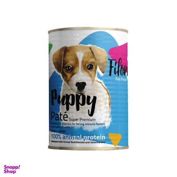 کنسرو غذای پاپی فیفورا با طعم میکس گوشت وزن 400 گرم