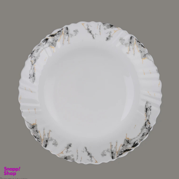 بشقاب غذاخوری مدل ماربل تخت کنگره بسته 6 عددی