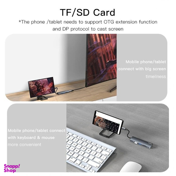 هاب 6 پورت USB-C یسیدو مدل HBII