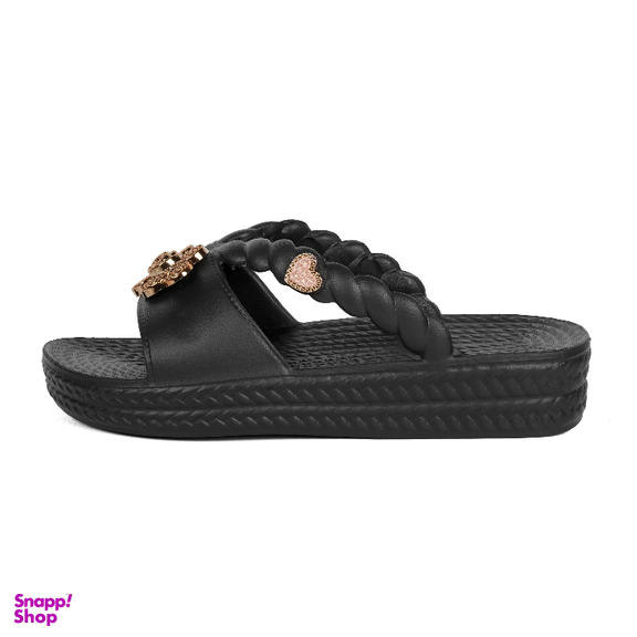 دمپایی زنانه شیما مدل فانتزی رنگ مشکی