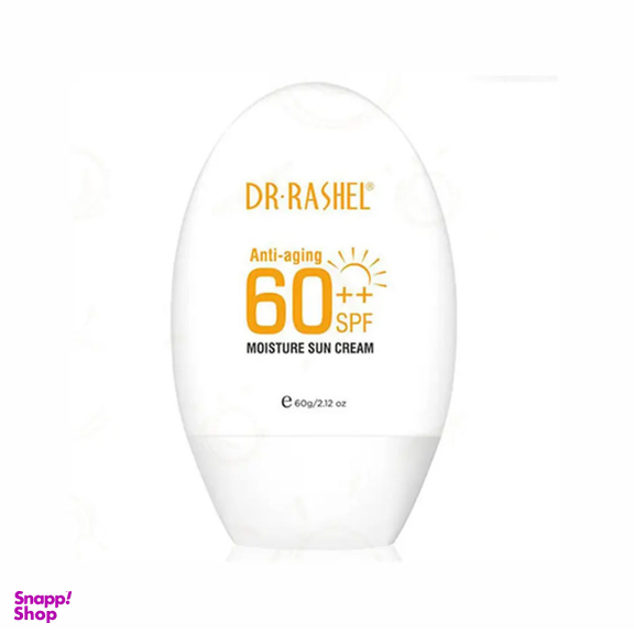 کرم ضد آفتاب و آبرسان spf60 دکتر راشل مدل Anti Aging حجم 60 میلی لیتر