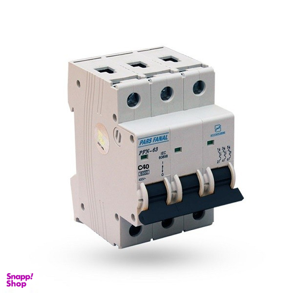 فیوز مینیاتوری سه فاز 40 آمپر پارس فانال مدل C40