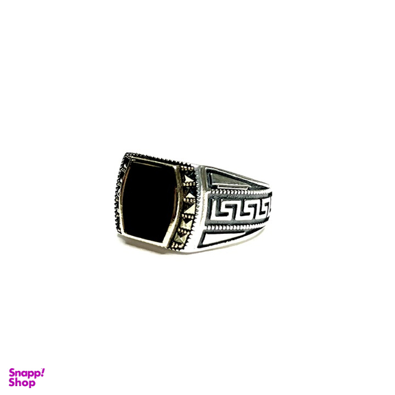 انگشتر مردانه نقره سنگ انیکس طرح اونیکس کد 003