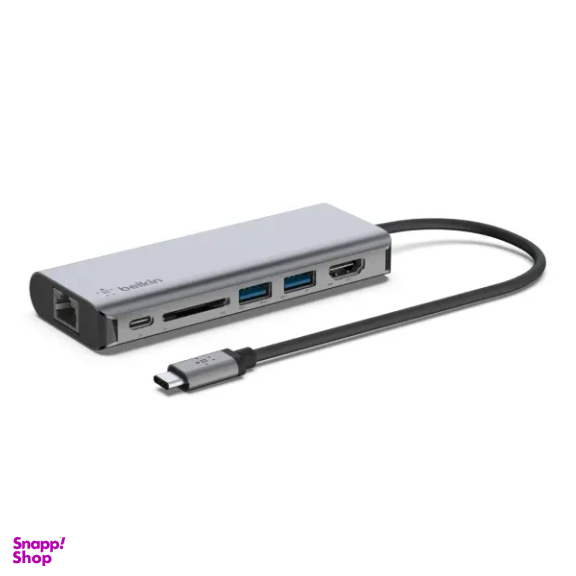 هاب USB بلکین مدل Connect USB-C 6in1 Multiport Adapter