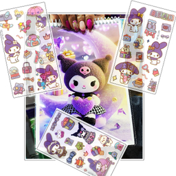 دفتر نقاشی 50 برگ مدل کرومی کد 100 به همراه برچسب کرومی