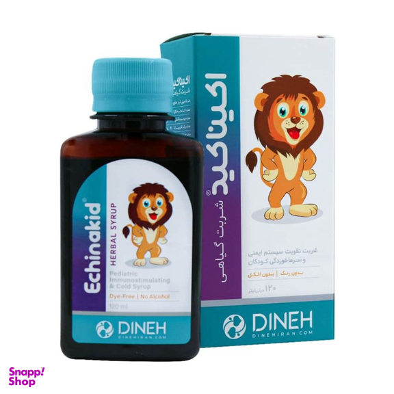 شربت گیاهی اکیناکید دینه حجم 120 میلی لیتر